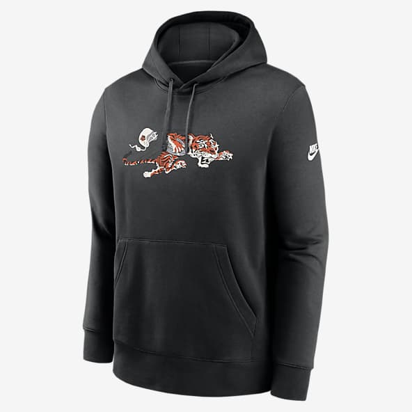 【Nike】Cincinnati Bengals Club Men's Nike NFL Pullover Crew Cincinnati Bengals Rewind Club Logo Men's Nike NFL Pullover